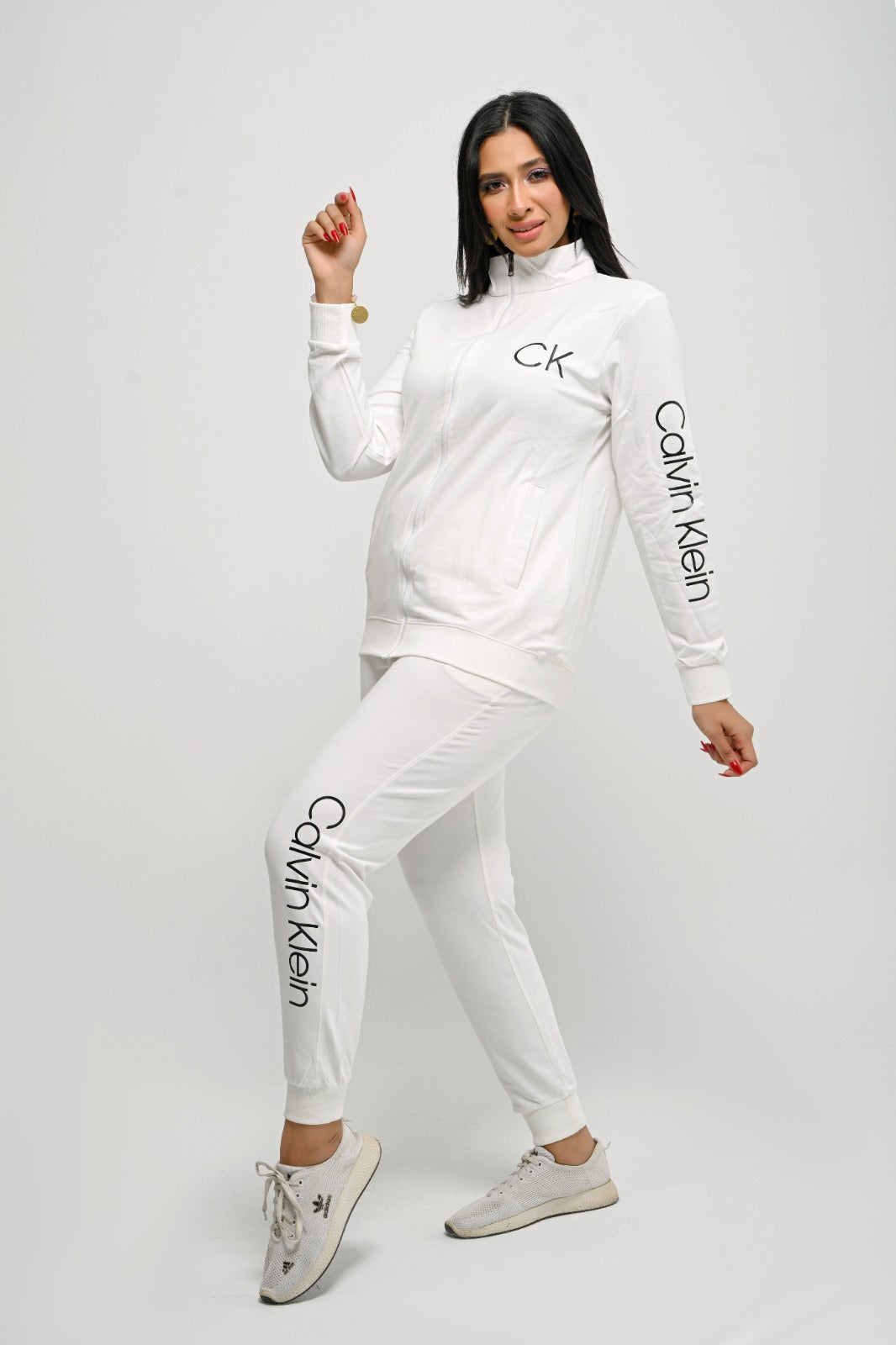 Calvin comfortsnlre klein grey womens tracksuit