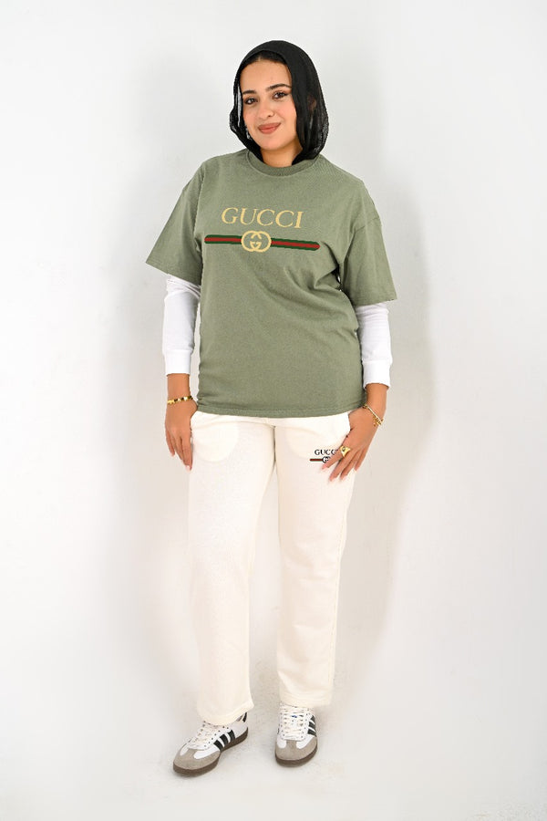Branded full Summer set ( T-shirt + pants ) For Her GUC - High Copy