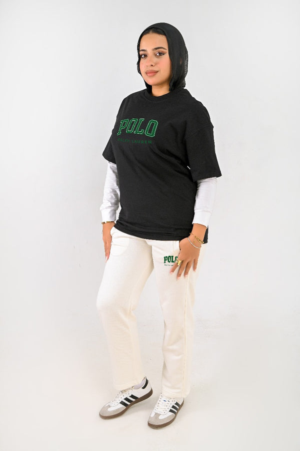 Branded full Summer set ( T-shirt + pants ) For Her P RLF - High Copy