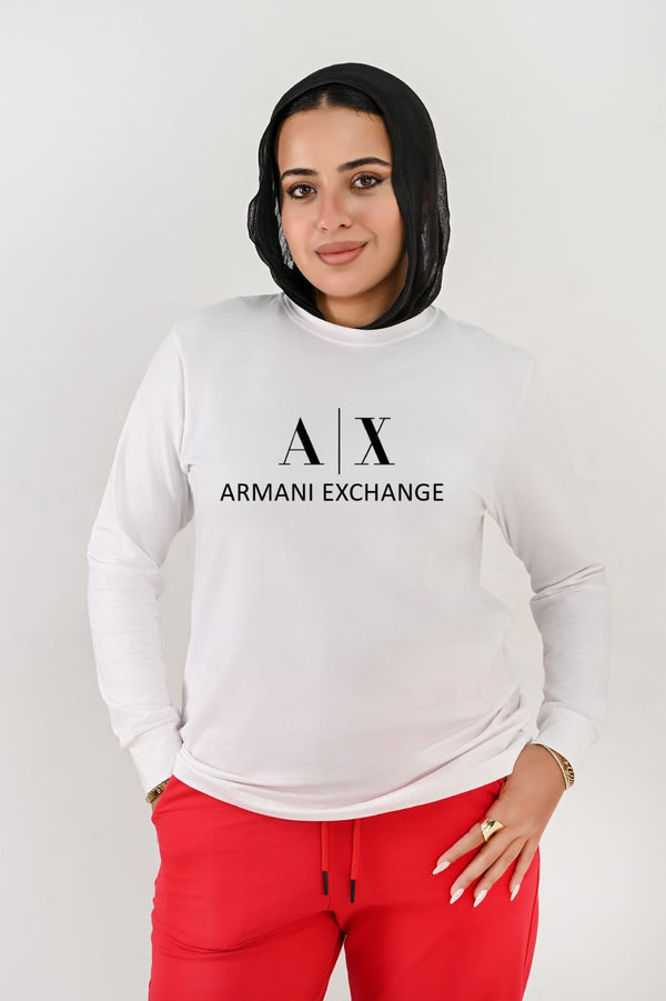 Branded Long Sleeves T-shirts For Her AR EX  - High Copy