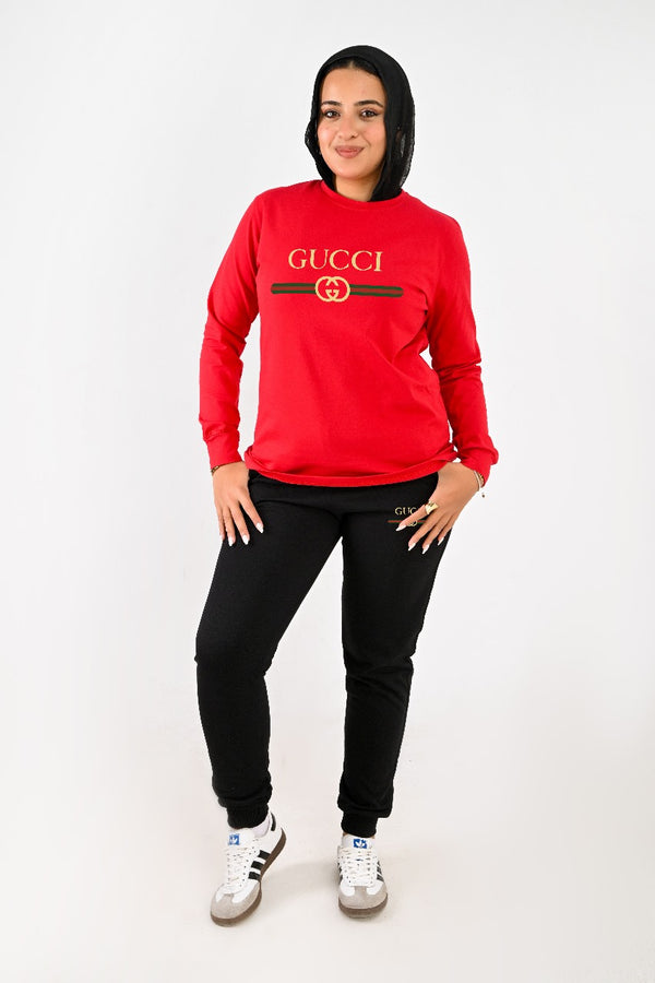 LONG SLEEVES FULL SET ( T-shirt + pants ) For Her GUC - High Copy