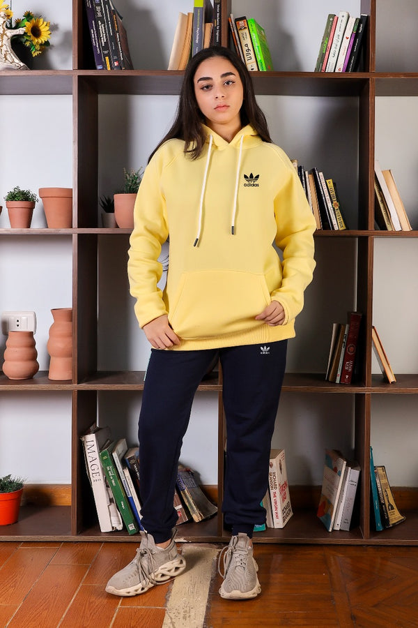 Adidas Hoodie For Her "small logo "- High Copy