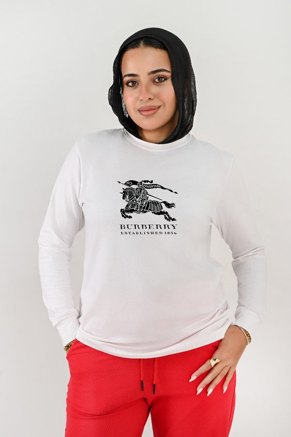 Branded Long Sleeves T-shirts For Her BUR - High Copy