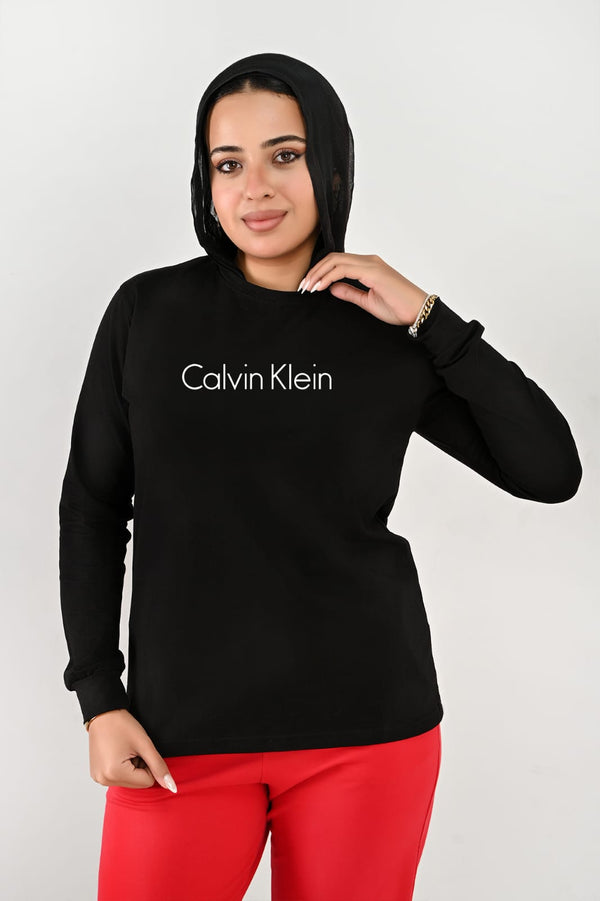 Branded Long Sleeves T-shirts For Her CK  - High Copy