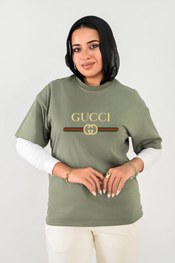 Branded Oversize T-shirts For Her GUCCI - High Copy