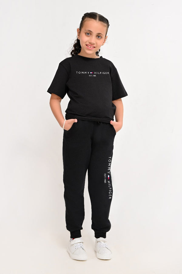 Branded Kids full set ( T-shirt + pants ) For Girls Tm - High Copy