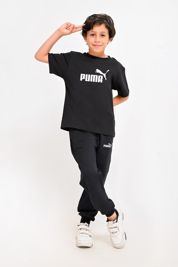 Branded Kids full set ( T-shirt + pants ) For Boys PU - High Copy