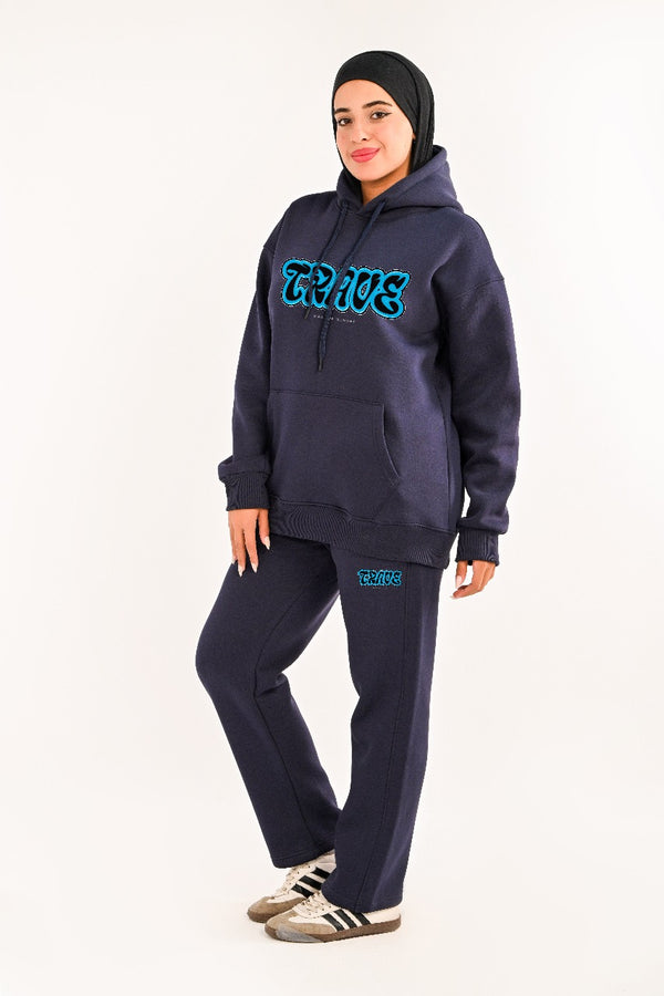 Fleece Lined Tracksuit Trave For Her (HIGH COPY)