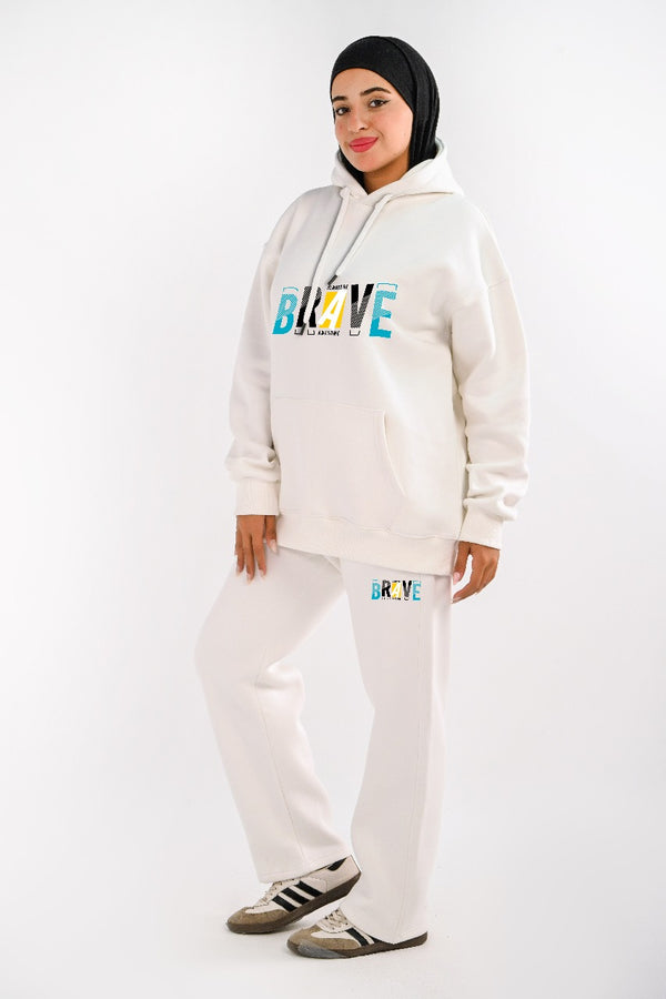 Fleece Lined Tracksuit Brave  For Her (HIGH COPY)