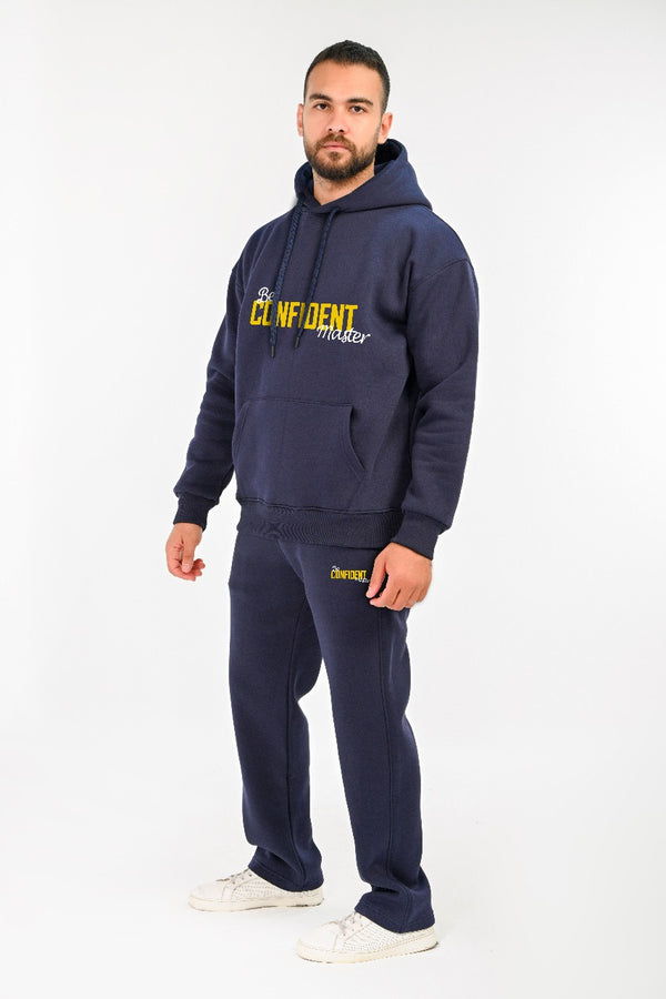 Fleece Lined Tracksuit Confident For Him (HIGH COPY)