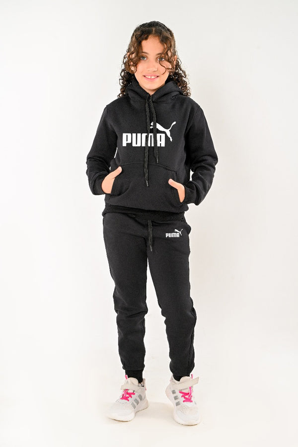 Branded Kids full set ( hoodie + pants ) For Girls PU (HIGH COPY)