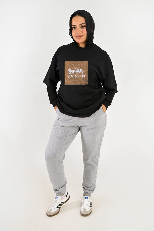 Branded full Summer set ( T-shirt + pants ) For Her COCH - High Copy