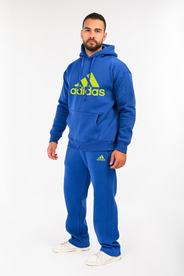 Fleece Lined Tracksuit AD Yellow  For Him (HIGH COPY)