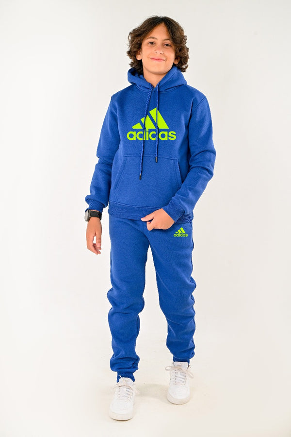 Branded Kids full set ( hoodie + pants ) For Boys AD Yellow (HIGH COPY)