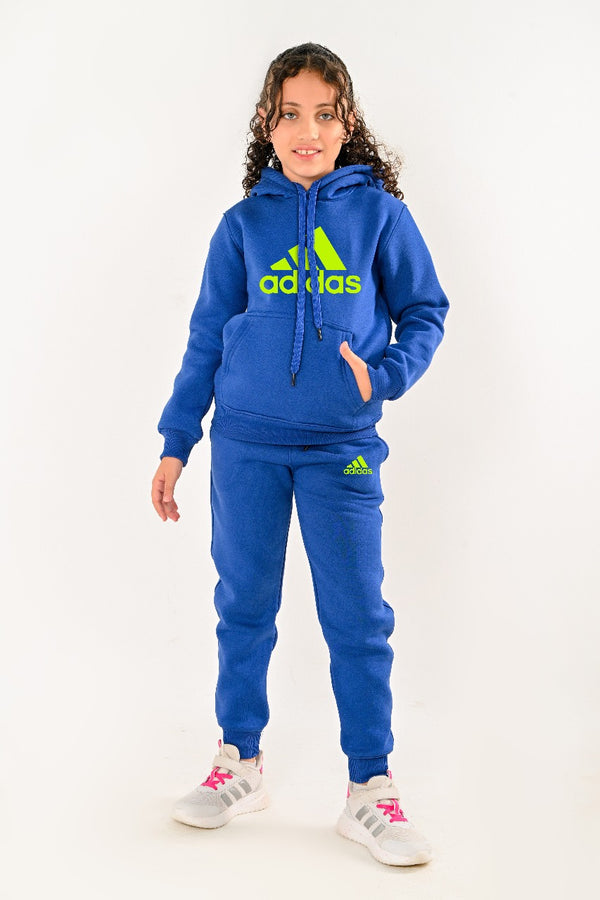 Branded Kids full set ( hoodie + pants ) For Girls AD Yellow (HIGH COPY) (Copy)